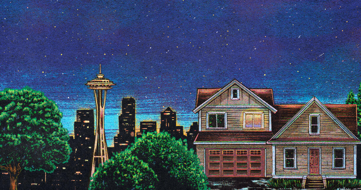 Wraparound book cover artwork, integrating all surfaces into a single cohesive illustration that enhances the reader’s experience.