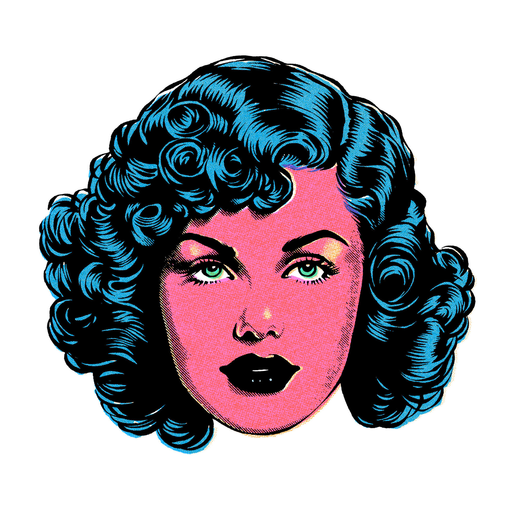 Illustration from a series of apparel designs, developed for professional screen printing.