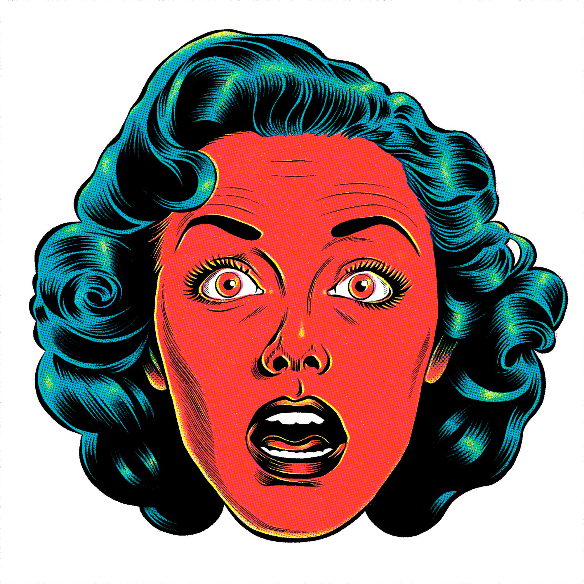 Illustration from a series of apparel designs, developed for professional screen printing.